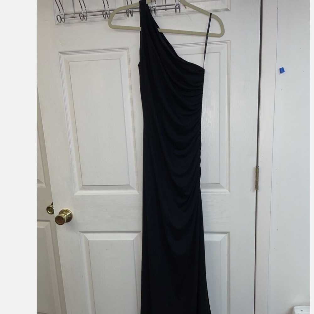 Laundry By Shelli Segal Black Full Length Sheath Dress